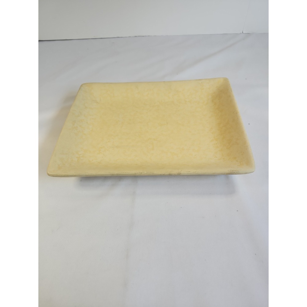 The Homemaker's Idea Company  Ceramic Yellow Dish Tray 11‎ X 8.5 Inches